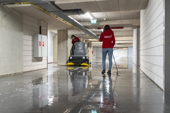 Foto vloer reinigen 