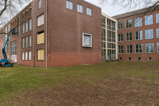 na het graffiti verwijderen 