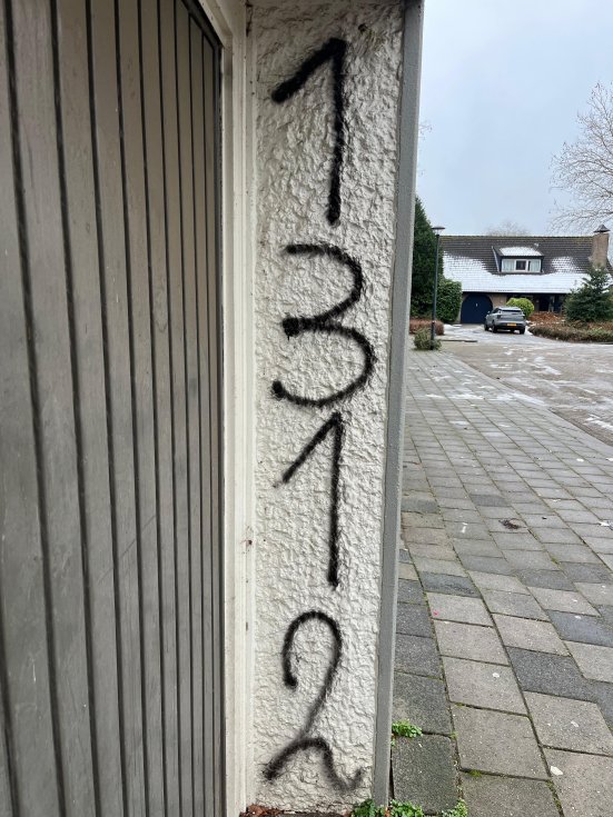 foto graffiti voor verwijderen 